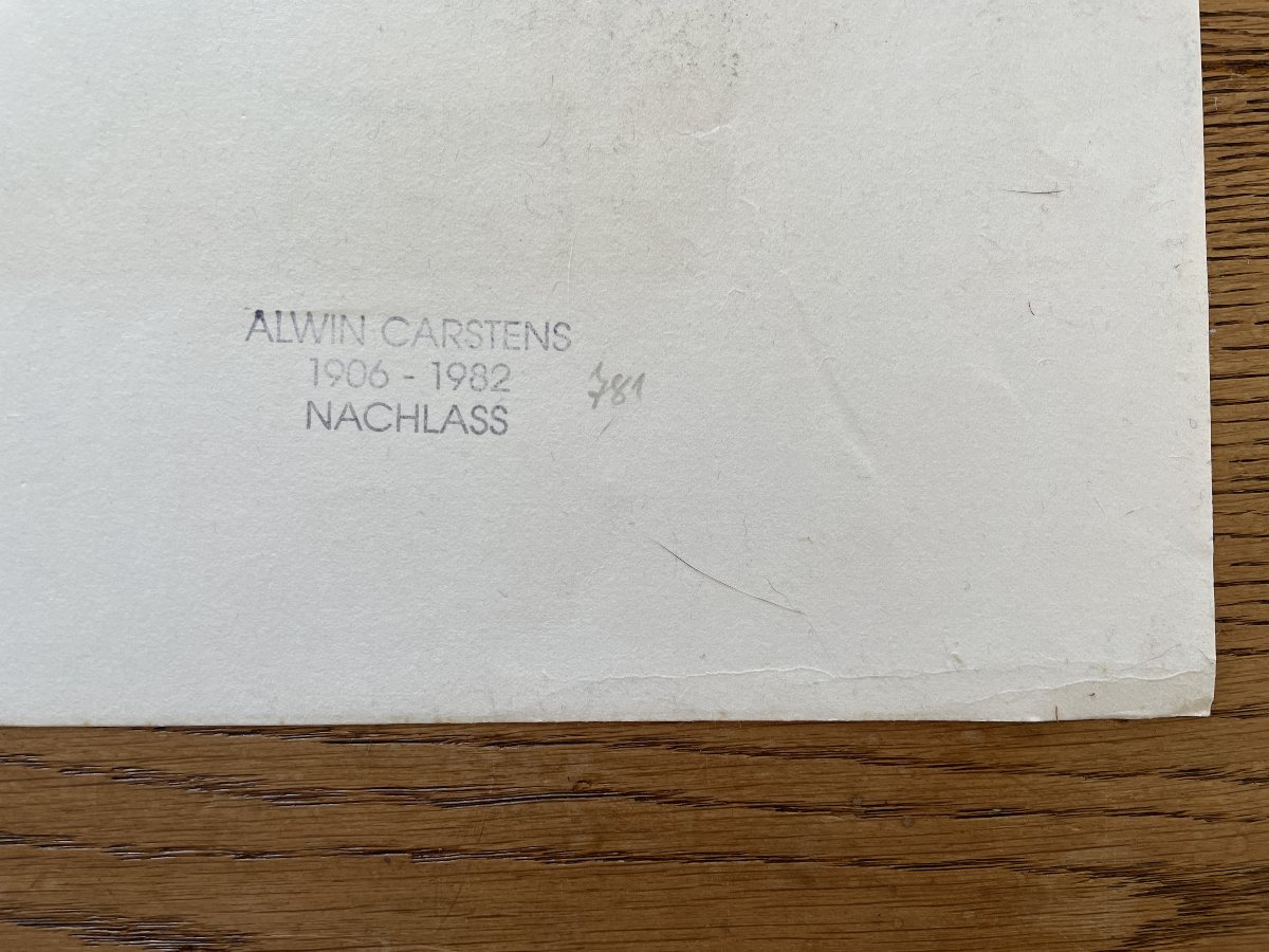 Alwin Carstens (1906–1982) - Color Lithograph B-photo-3