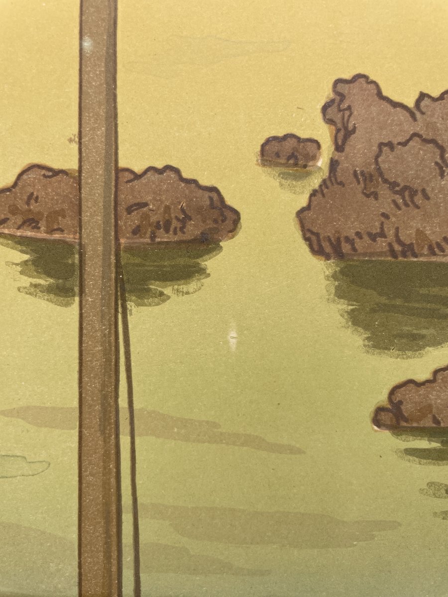 Henri Rivière (1864-1951) - Le Coucher du Soleil - Japonisme-photo-4