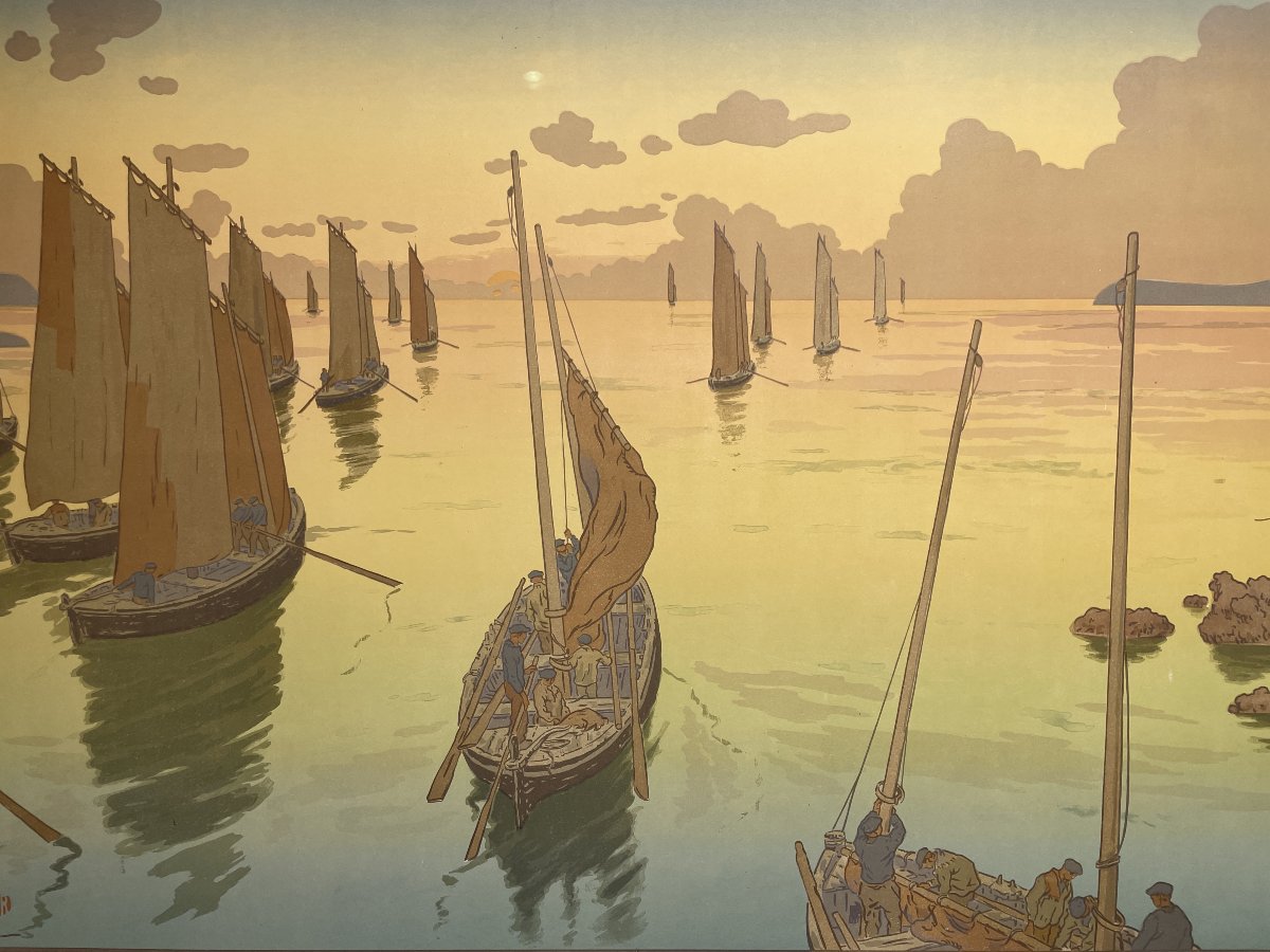 Henri Rivière (1864-1951) - Le Coucher du Soleil - Japonisme-photo-3