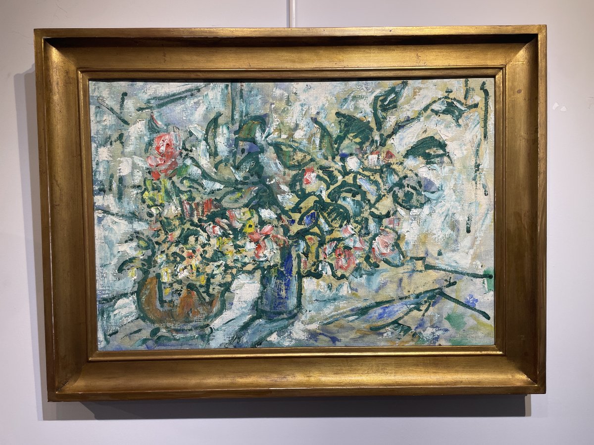 Emile Compard (1900–1977) - Bouquet Of Flowers-photo-2