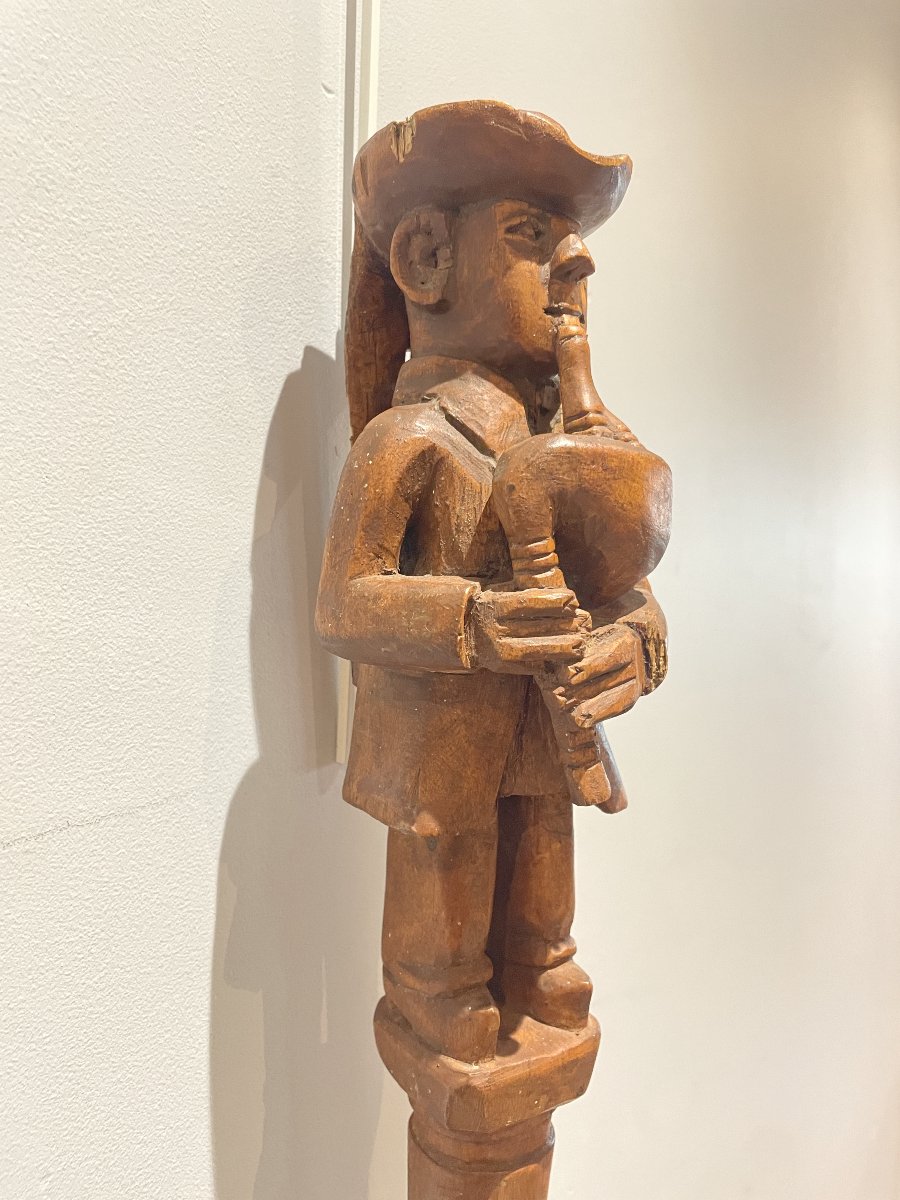 Armand Le Trionnaire dit "Le Patient de Saint-Avé" (1912-1996) - Canne au breton-photo-2