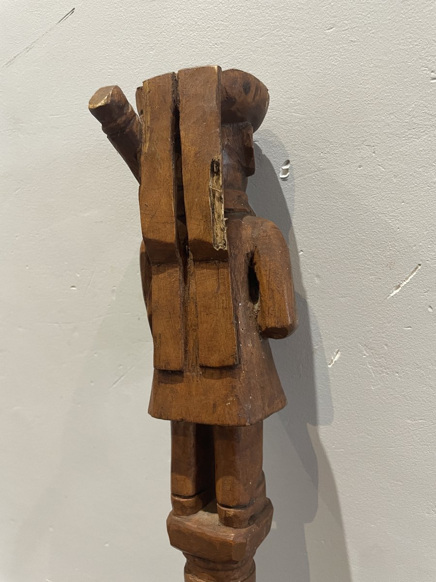 Armand Le Trionnaire dit "Le Patient de Saint-Avé" (1912-1996) - Canne au breton-photo-1