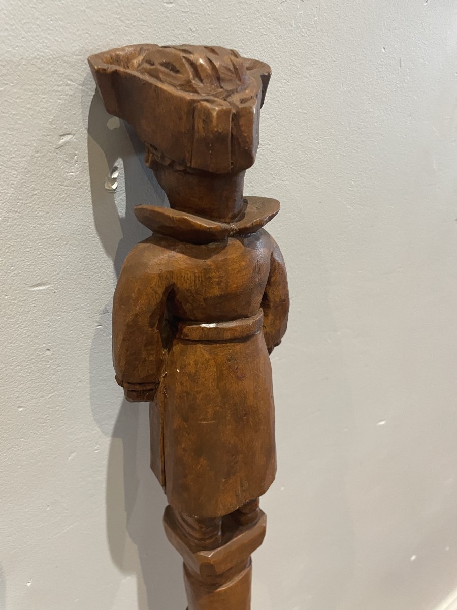Armand Le Trionnaire dit "Le Patient de Saint-Avé" (1912-1996) - Canne à la bretonne-photo-4