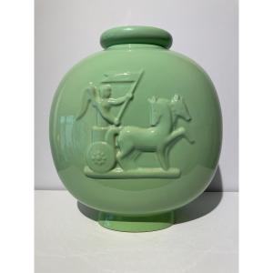 Gio Ponti (1891-1979)  - Grand Vase Art Deco - "trinfale" 