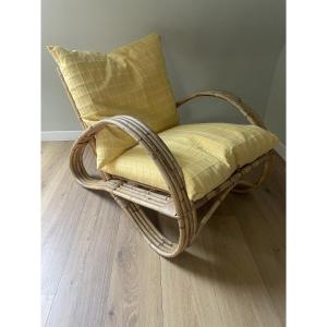 Rohe Noordwolde - Pair Of Rattan Armchairs - 1950s