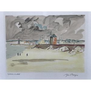 Yves Brayer (1907-1990) - Lithographie - Camaret