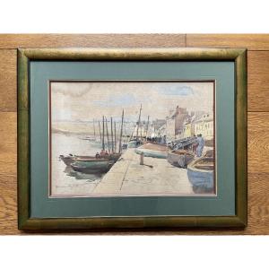 Camille Pascau-vignal (1880-1960) - The Quays Of Camaret