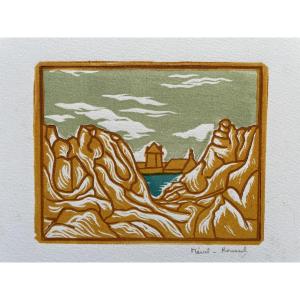 Micheline Mével-Roussel (1925-2022) - Le tour Vauban à Camaret
