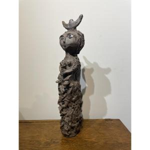 Jean-paul Baudouin - Large Maternity - Outsider Art / Singular Art