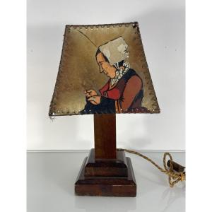 Paul Fouillen  (1899-1958) - Lampe Art Deco