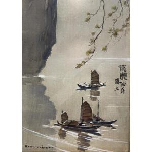 Henri Mège (1904-1984) - Indochina - Vietnam - Halong Bay