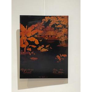 Nguyen Thanh Le (1919-2003) - Lacquer 1953 - Indochina Vietnam