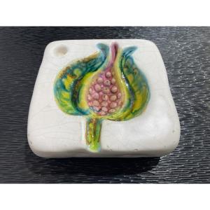 Georges Jouve (1910-1964) - Cendrier - Coupe au décor grenade