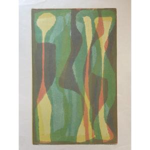 Alwin Carstens (1906–1982) - Color Lithograph D
