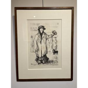 Jean Émile Laboureur (1877-1943) - la marchande de violettes