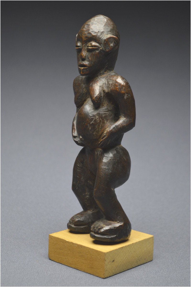 Tanzanie, Peuple Zigwa, Milieu du XXème siècle, Ancienne statuette anthropomorphe à patine brillante-photo-4