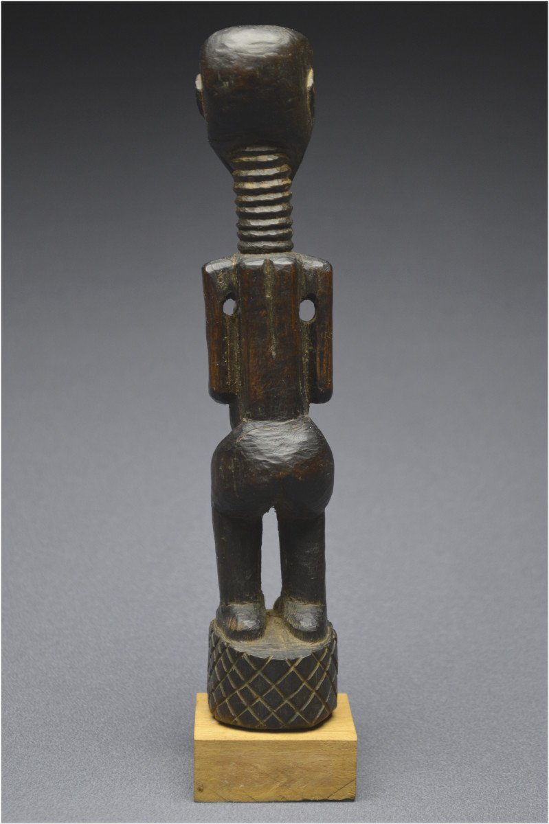 Democratic Republic Of Congo (formerly Zaire), Songye People, Mid-20th Century, Ancient Anthropomorphic Fetish With Dark Patina-photo-2