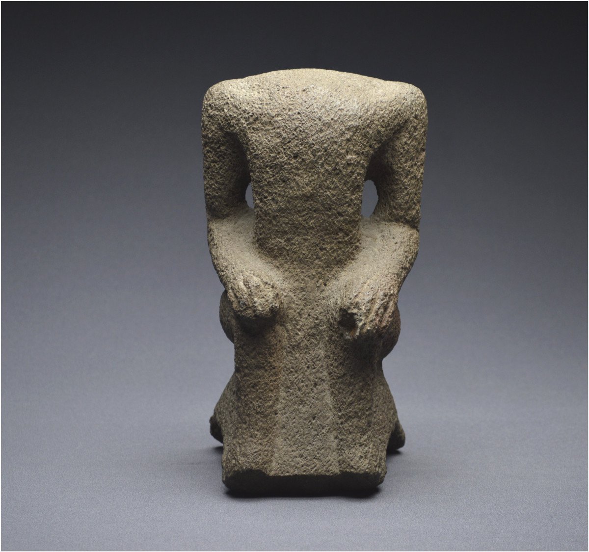 Mexico, Western Gulf Coast, Veracruz Culture, 450 - 550 Ad, Hardstone Palma Depicting A Headless Character-photo-3