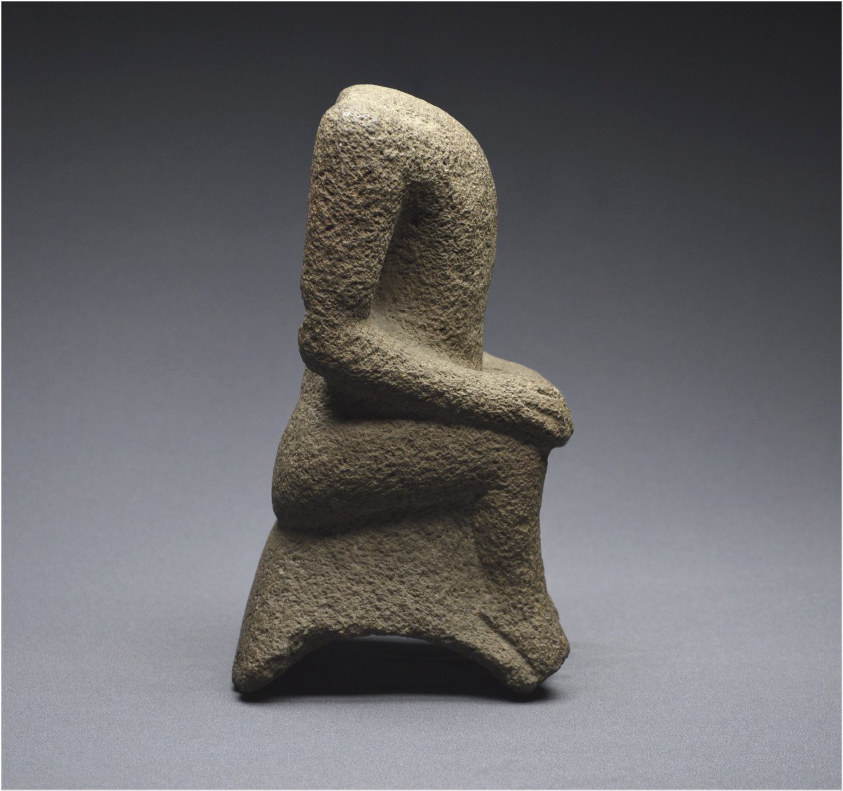 Mexico, Western Gulf Coast, Veracruz Culture, 450 - 550 Ad, Hardstone Palma Depicting A Headless Character-photo-1