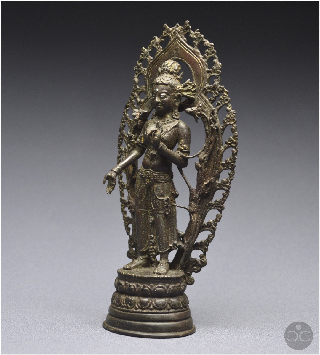 Western Tibet, 16th Century, Representation Of White Tara, Bronze And Silver Inlays-photo-4