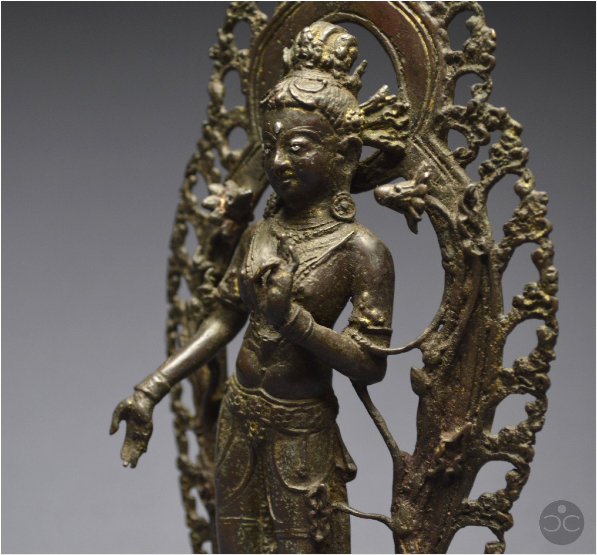 Western Tibet, 16th Century, Representation Of White Tara, Bronze And Silver Inlays-photo-5
