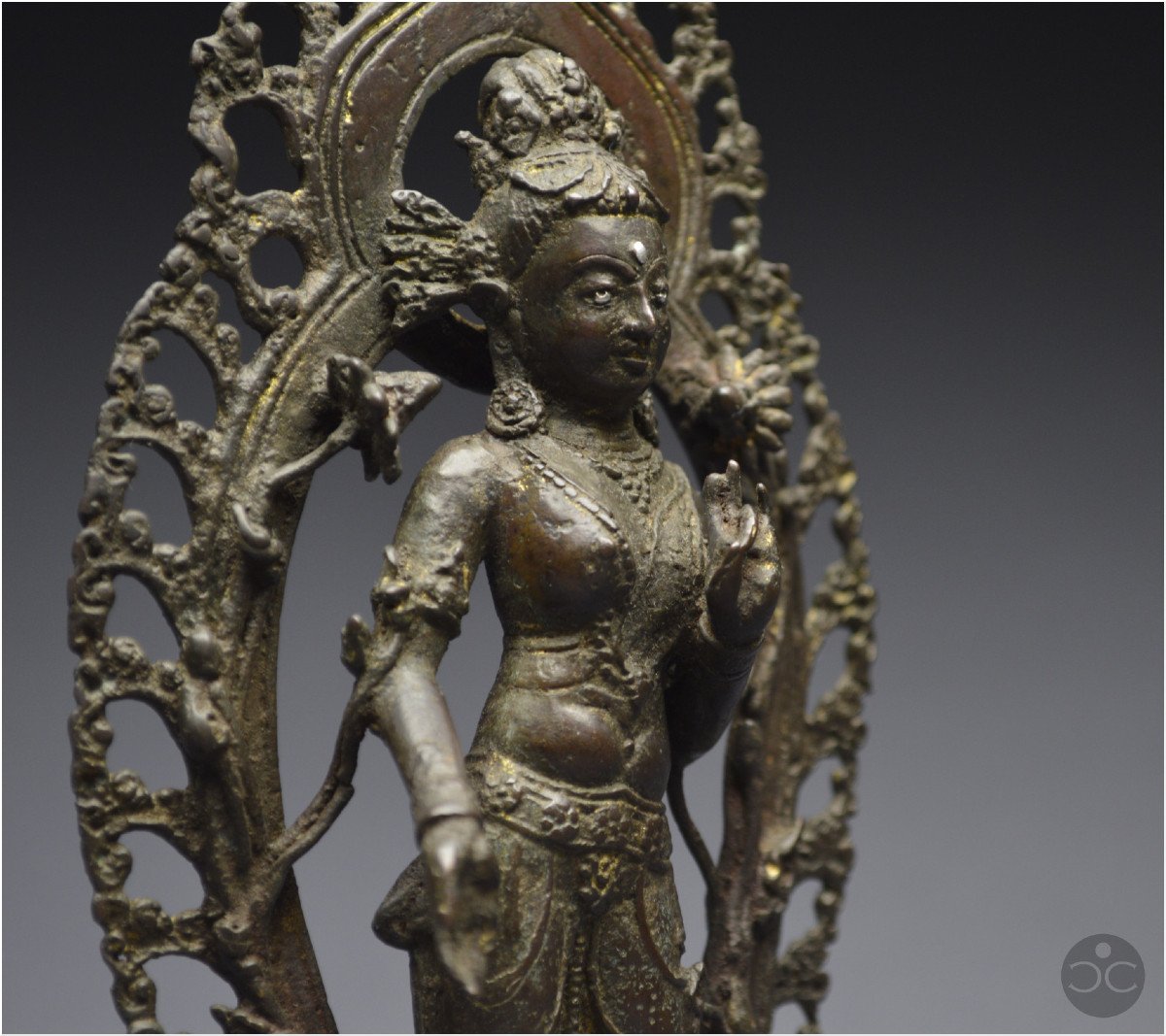Western Tibet, 16th Century, Representation Of White Tara, Bronze And Silver Inlays