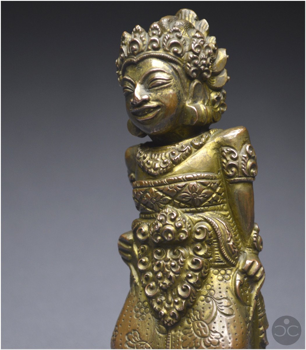 Indonesia, Bali, 16th - 17th Century, Anthropomorphic Kriss Handle In Copper Alloy-photo-6