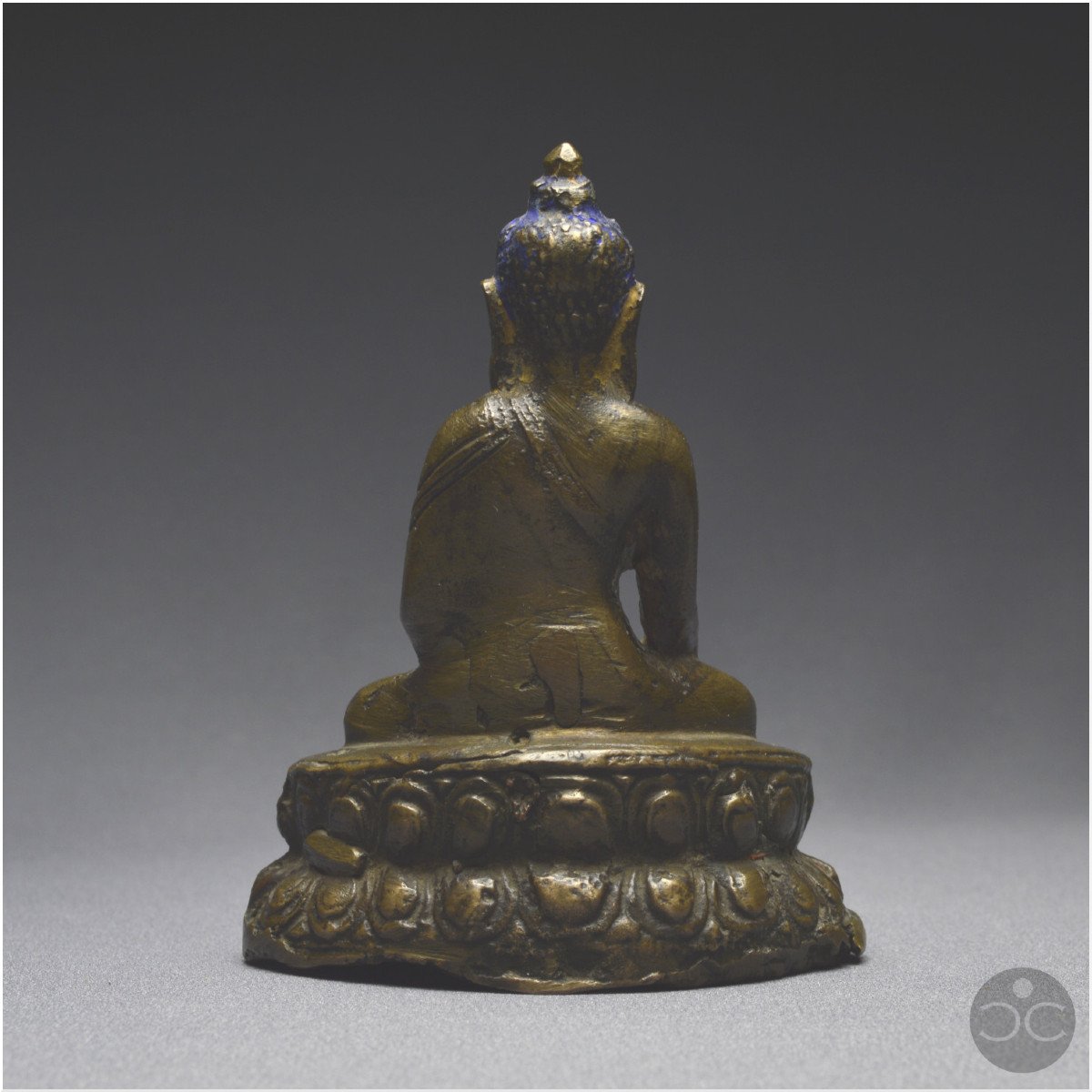 Tibet occidental, XIIIème-XIVème siècle, Représentation de Bouddha, Bronze à patine brune-photo-4