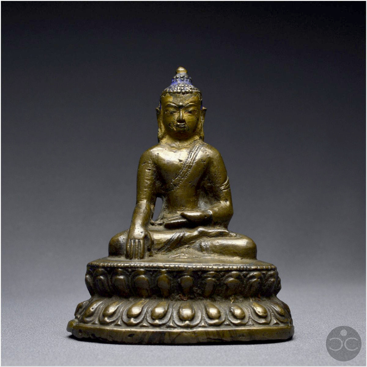 Tibet occidental, XIIIème-XIVème siècle, Représentation de Bouddha, Bronze à patine brune