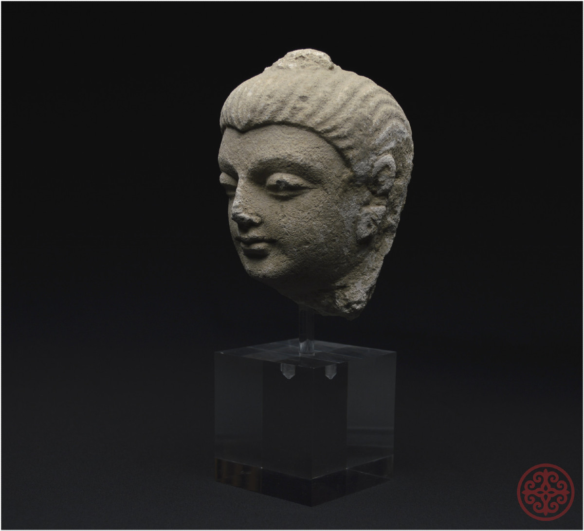 Afghanistan/pakistan, Gandhara Region, 2nd-4th Century Ad, Stucco Buddha Head-photo-2