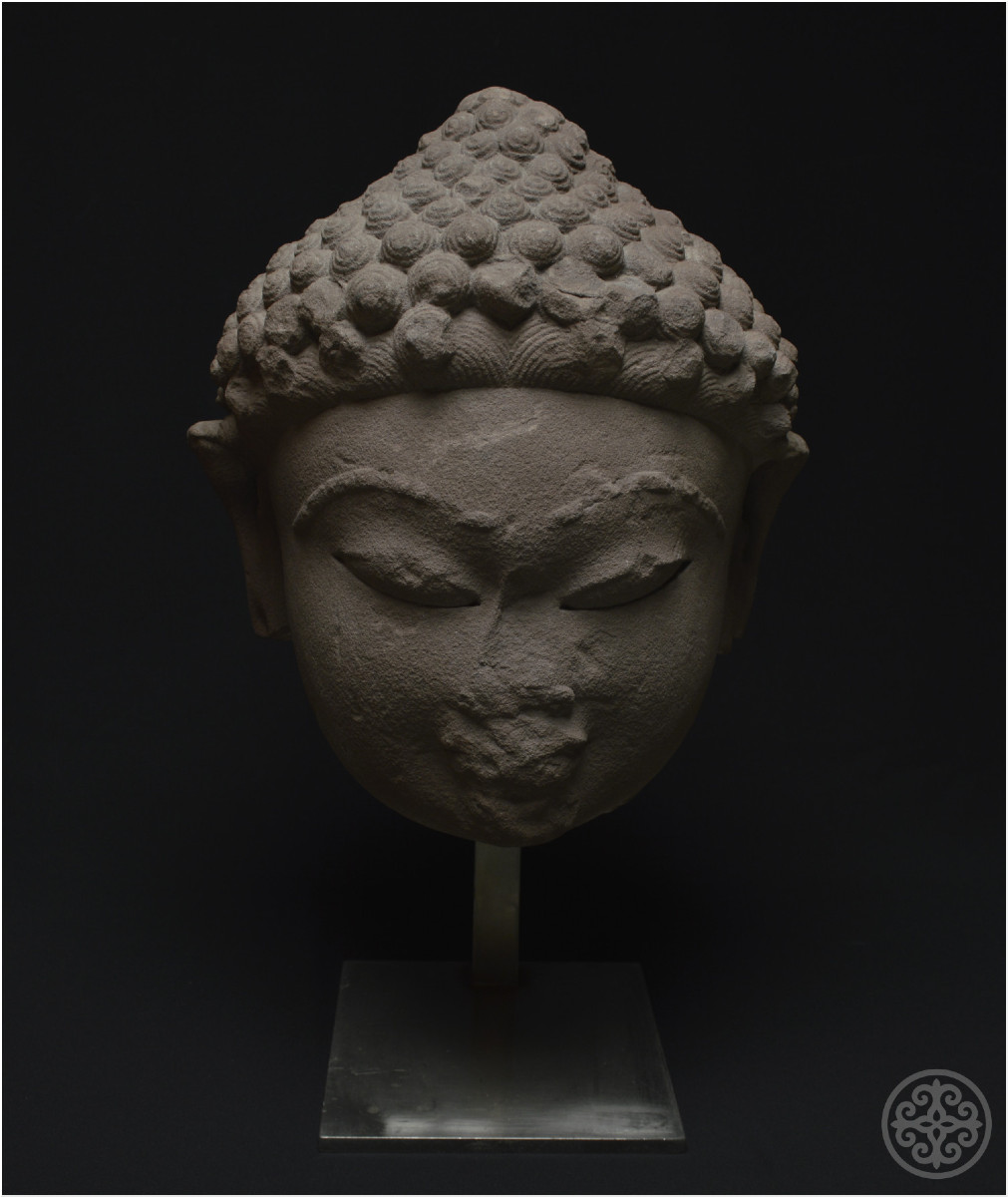 India, 5th Century Ad, Jain Culture, Important Sandstone Head Representing A Tirthankara-photo-4