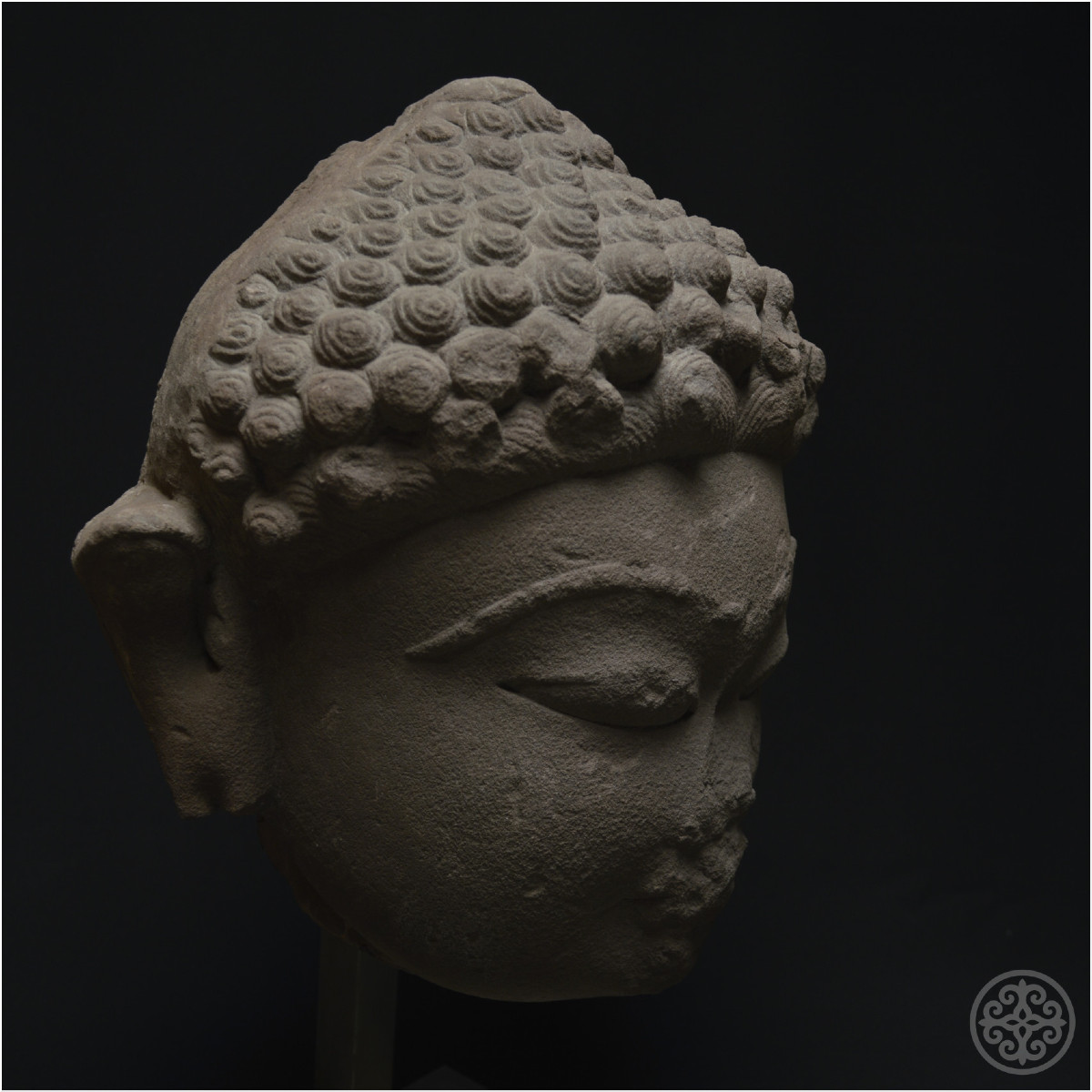 India, 5th Century Ad, Jain Culture, Important Sandstone Head Representing A Tirthankara-photo-3