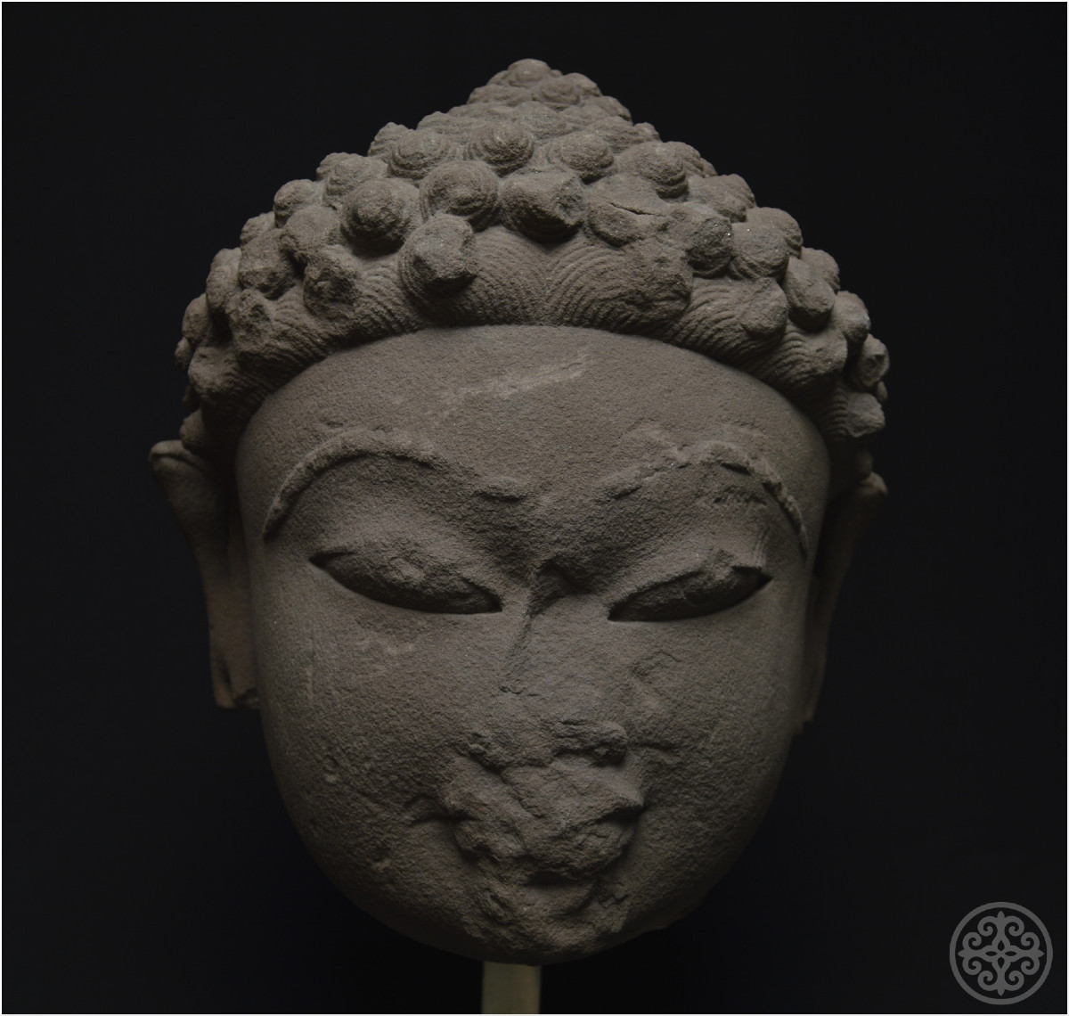 India, 5th Century Ad, Jain Culture, Important Sandstone Head Representing A Tirthankara-photo-5