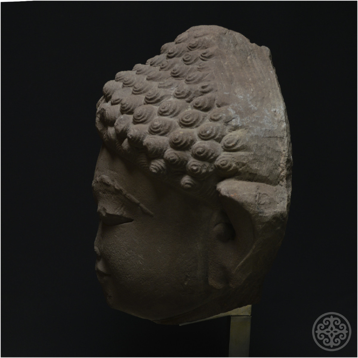 India, 5th Century Ad, Jain Culture, Important Sandstone Head Representing A Tirthankara-photo-6