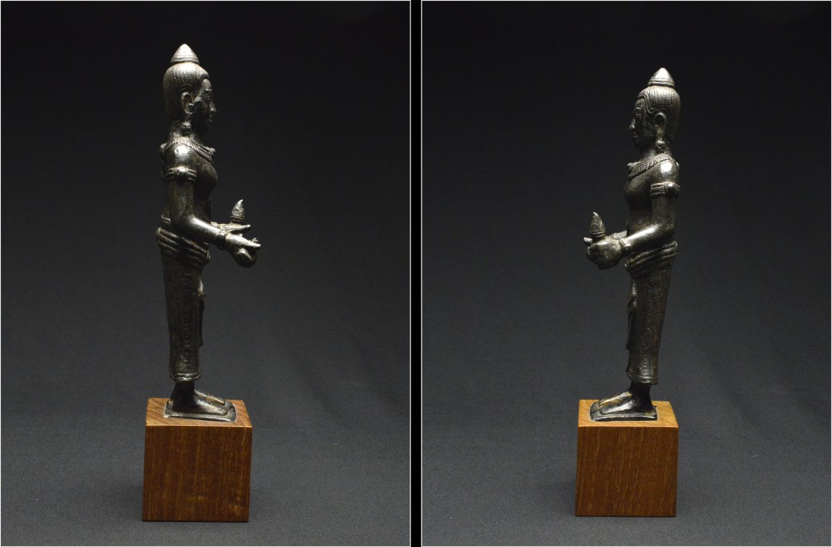 Ancien Empire Khmer, Époque angkorienne, XIIème - XIIIème siècle, Statuette de Prajnaparamita-photo-2