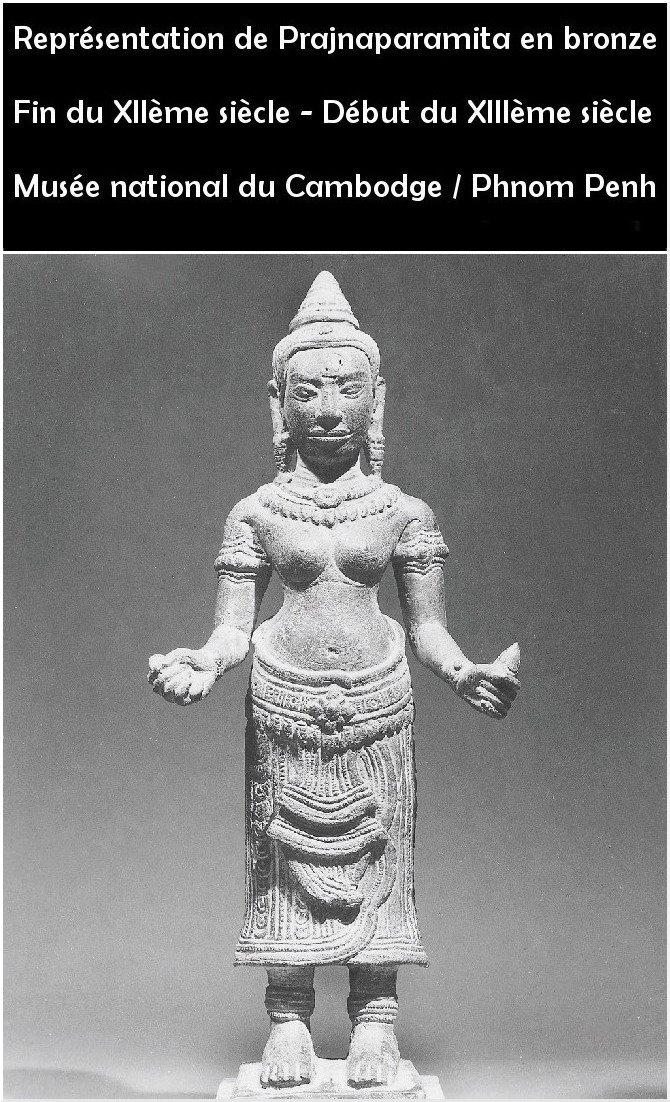 Ancien Empire Khmer, Époque angkorienne, XIIème - XIIIème siècle, Statuette de Prajnaparamita-photo-8