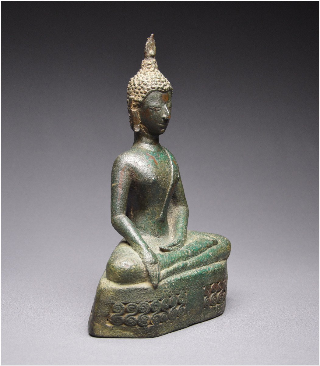 Laos, 17th Century, Maravijaya Buddha In Bronze-photo-2