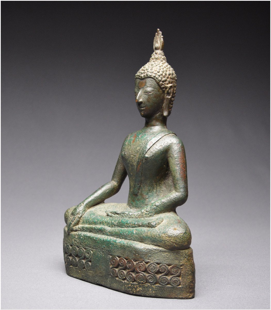 Laos, 17th Century, Maravijaya Buddha In Bronze-photo-3