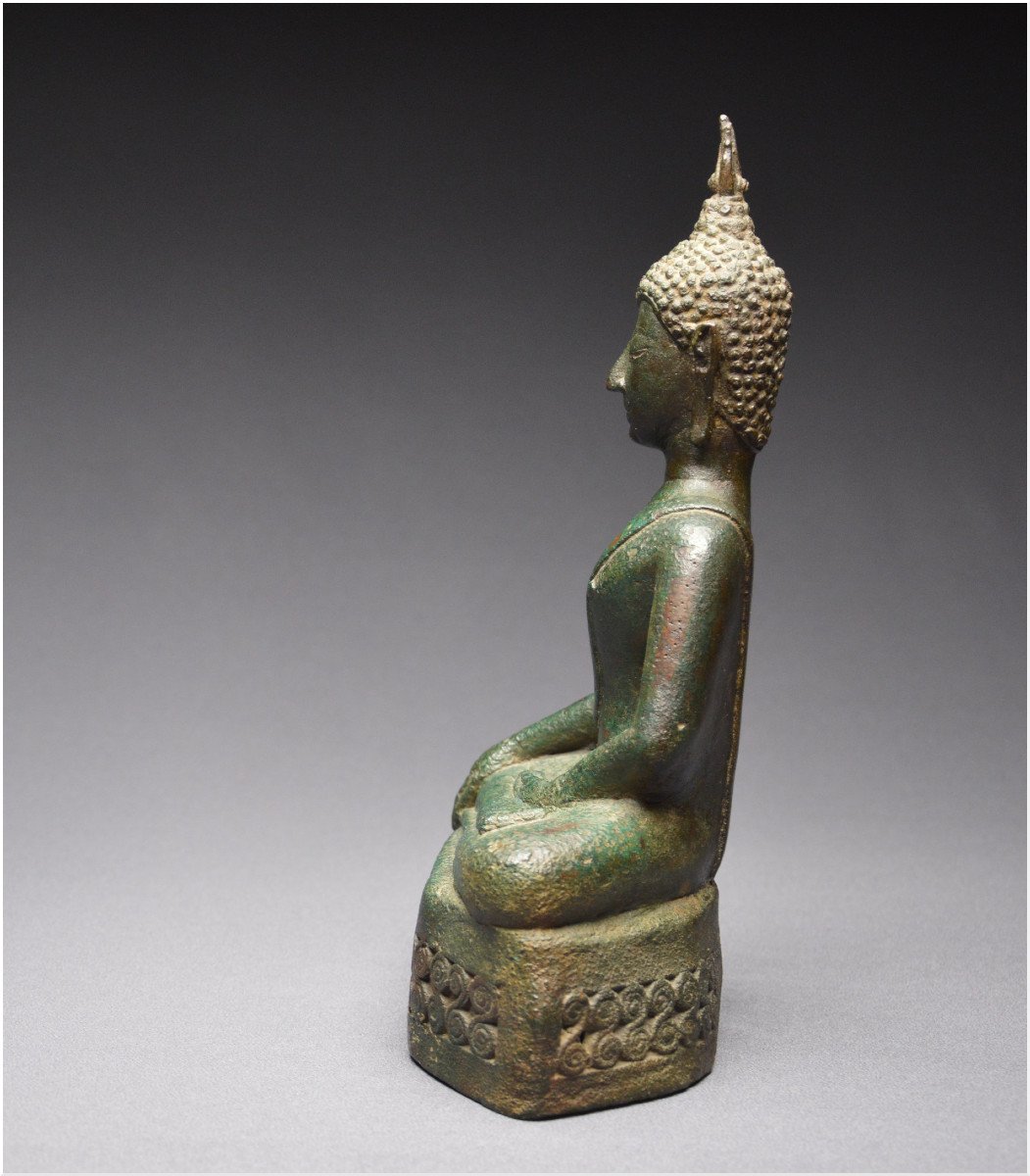 Laos, 17th Century, Maravijaya Buddha In Bronze-photo-1