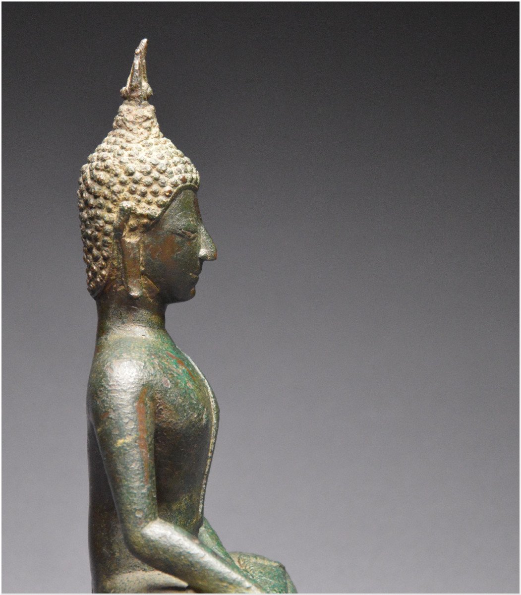 Laos, 17th Century, Maravijaya Buddha In Bronze-photo-3