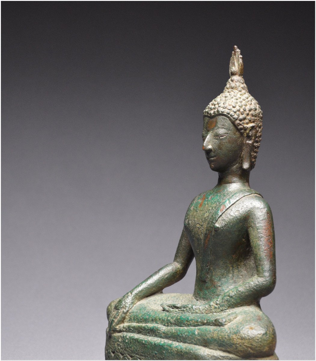 Laos, 17th Century, Maravijaya Buddha In Bronze-photo-5