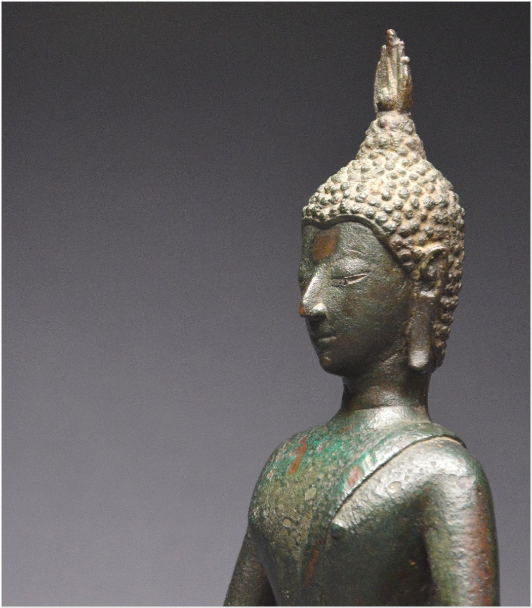 Laos, 17th Century, Maravijaya Buddha In Bronze-photo-8