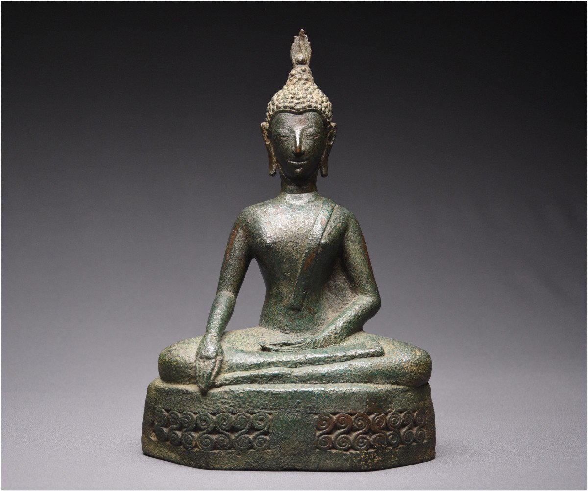 Laos, 17th Century, Maravijaya Buddha In Bronze