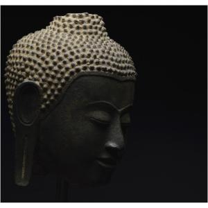 Ancient Kingdom Of Siam, Ayutthaya School, 14th-15th Century, Bronze Buddha Head