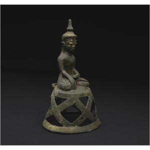 Burma, 19th Century, Representation Of The Maravijaya Buddha, Copper Alloy