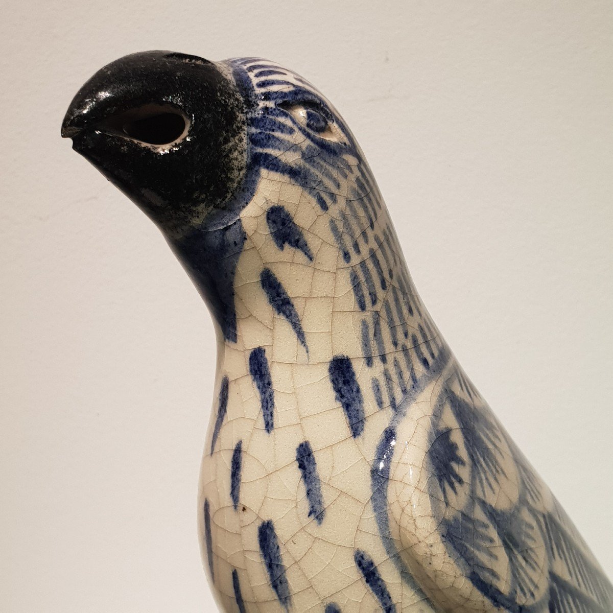 Ceramic Parrot, China, 20th Century. Mark-photo-3