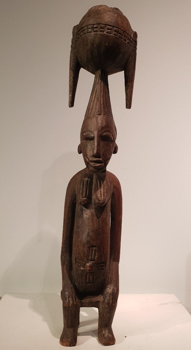 Statue Senufo, Femme Assise , Côté d'Ivoire-photo-1