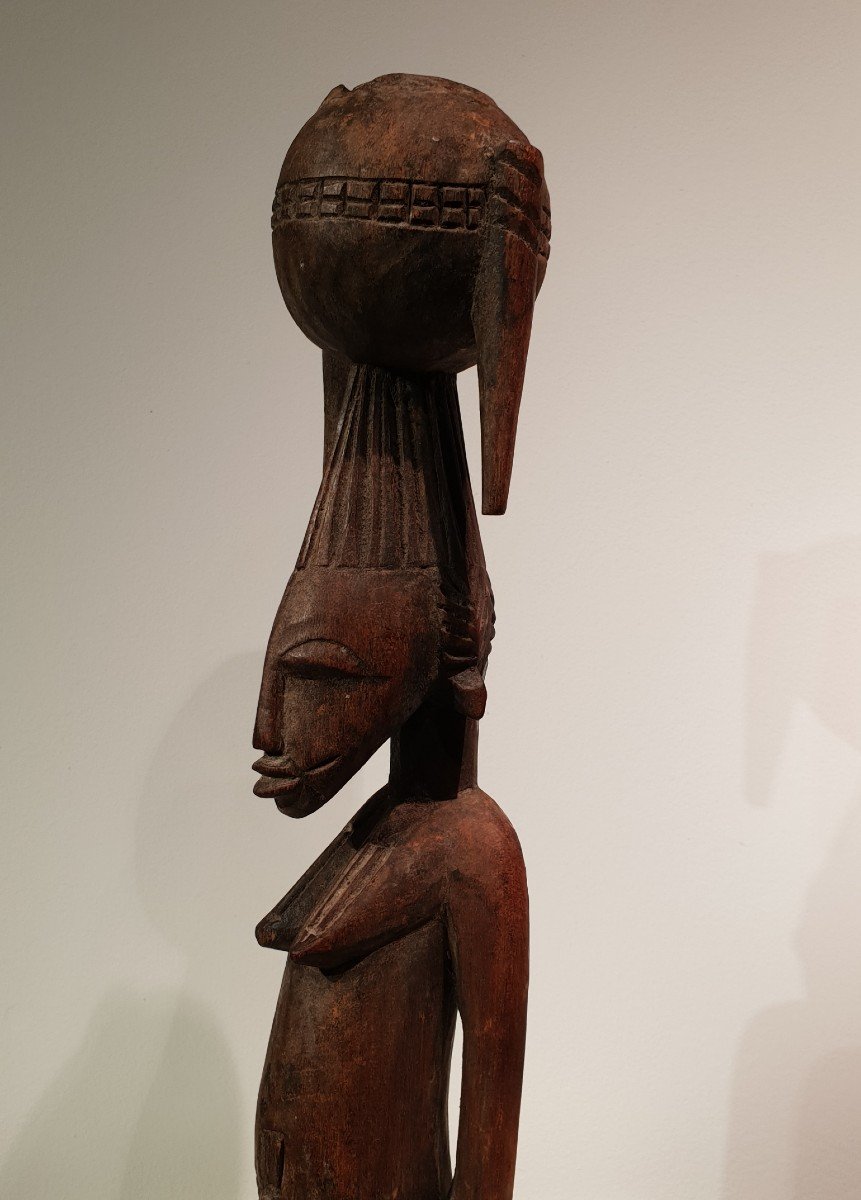Statue Senufo, Femme Assise , Côté d'Ivoire-photo-2