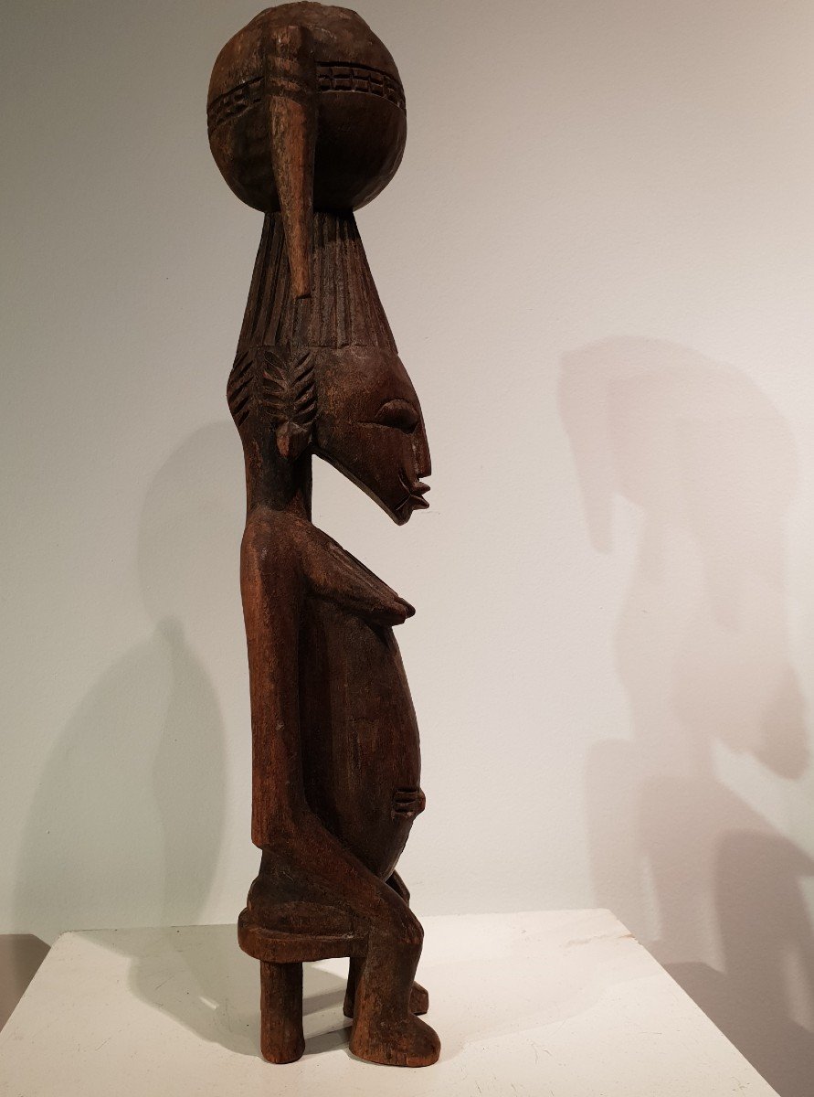 Statue Senufo, Femme Assise , Côté d'Ivoire-photo-5