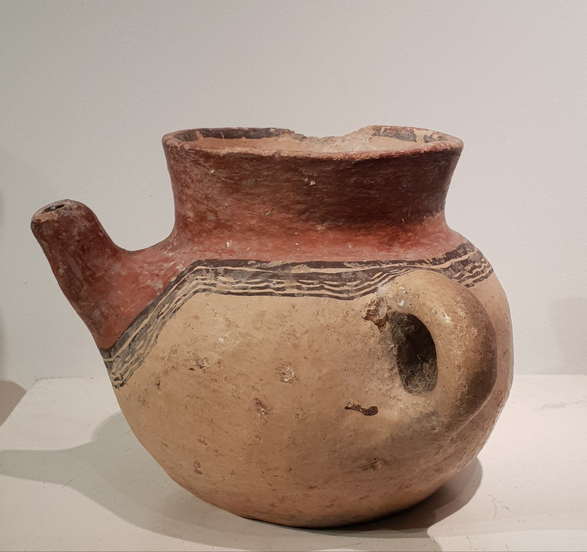 Petite Cruche, Vase, Gargoulette En Terre Cuite, Maghreb, Algerie, Kabyle.-photo-2